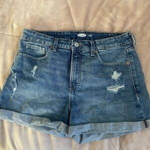 Old Navy Women's Distressed Blue Jean Shorts